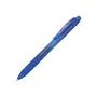 Pentel Energel X - Retractable Gel Pen - Blue - Blue - Translucent - Plastic - rubber - rubber - Ambidextrous
