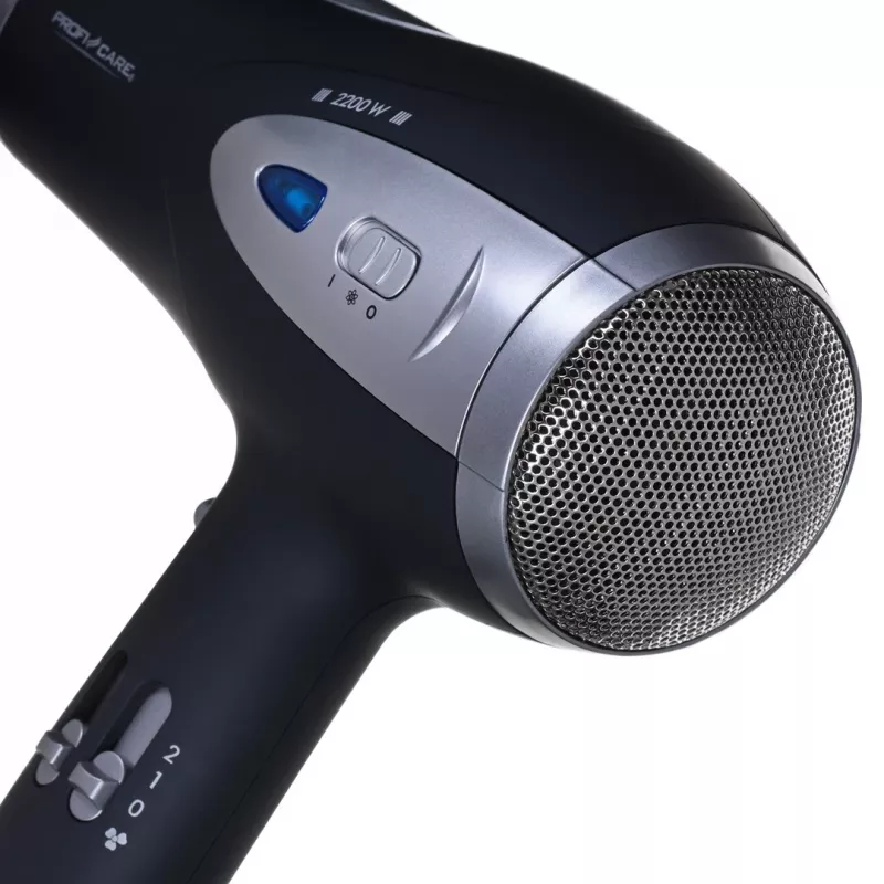 Hair dryer Profi-Care PC-HTD 3113 — 2200 W, ionic, 3 heat levels, 2 speeds, black