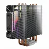 CPU air cooler SAVIO SAVGCOVORTEXX2ARGB with 4 heat pipes, 120mm ARGB fan, black