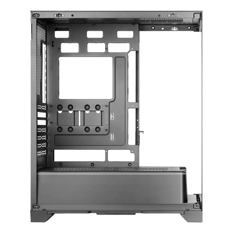 TACENS Mars Gaming MCPRISMA Midi Tower PC case, Black, tempered glass, supports ATX/Micro-ATX/Mini-ITX, 2x3.5 inch + 2x2.5 inch bays