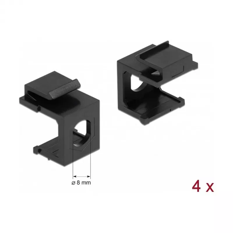 Mounting kit DELOCK 86810, black — DELOCK 86810 mounting accessories