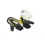 0.05m 8-pin to 2x 6+2-pin GPU Cable G291-281 CBL-PWEX-1040