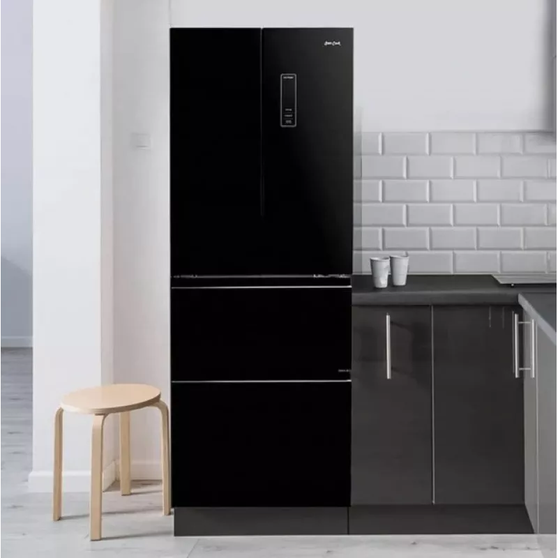 French door refrigerator-freezer Sam Cook PSC-WG-1020AA/B 351 l, energy class E, black