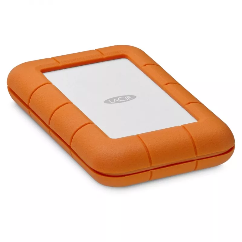 LaCie Rugged USB-C External Hard Drive 5 TB USB Type-C 3.2 Gen 1 (3.1 Gen 1) Grey Yellow