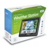 Hygrometer Thermometer GreenBlue GB540 — indoor 0–50°C / outdoor -20–65°C, DCF clock, outdoor sensor 60 m, black