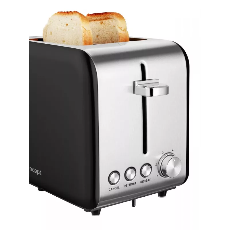 Toaster TE2052 Stainless Steel black