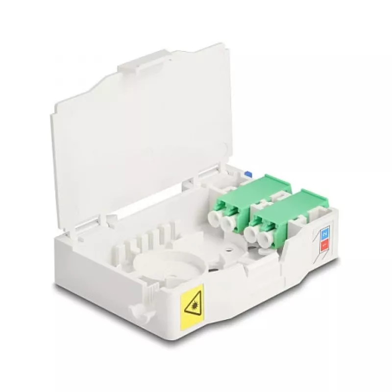Network Cable DeLOCK Optical Fiber Connection Box 85936 LC Duplex White
