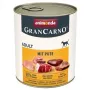Wet dog food animonda GranCarno Adult turkey 800 g — canned, grain-free, gluten-free, 10.5% protein, 5% fat