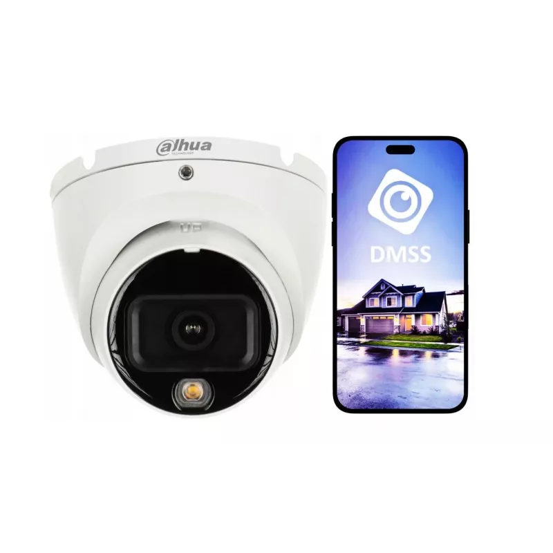 IP security camera DAHUA IPC-HDW1639T-A-IL-0280B-S6 — 8MP, 2.8mm fixed lens, IR 30 m, IP67, PoE