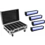 Eurolite Set of 4x AKKU Bar-6 Glow QCL with Charging Case