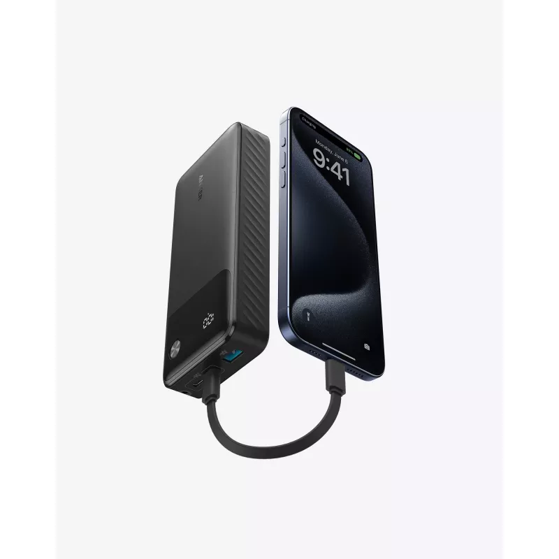 PowerBank with USB-C cable 20000 mAh 30W Black