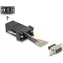 DeLOCK D-Sub 9 pin female to RJ12 female Assembly Kit black