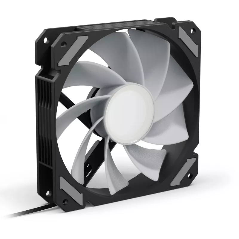 SHARKOON Shark Mirror RGB PWM Reverse 120mm ARGB Fan - Black