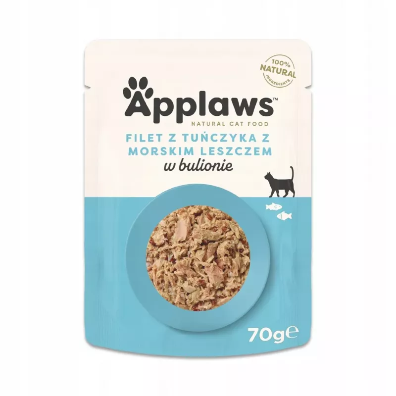 Applaws Tuna Fillet with Sea Bream in Broth Wet Cat Food, 70 g
