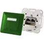 Socket-outlet 2 x RJ-45 ShiverPeaks 74280-G, Cat6a, 500 MHz, metal housing, green