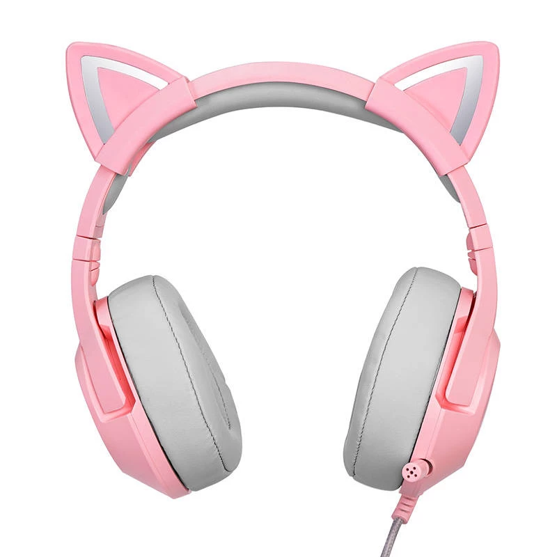Headphones Onikuma K9 Pink RGB Gaming Headphones