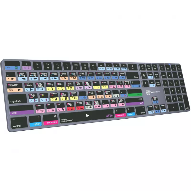 Logickeyboard Avid Media Composer - Pro Titan UK Mac - Keyboard - QWERTY