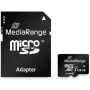 MediaRange MR945 - Flash Memory Card (microSDXC-an-SD-Adapter inbegriffen) - 128GB - UHS-I / Class10 - microSDXC - Black (MR945)