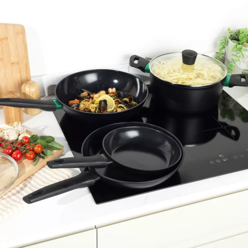 Frying pan Russell Hobbs 28 cm Thermocollar RH03255EU7, non-stick surface, heat indicator