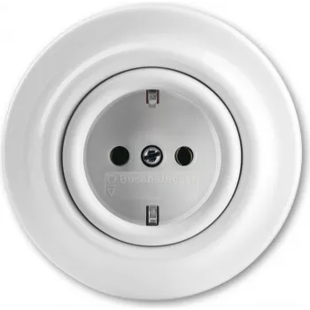 Busch Jaeger 2011-0-6139 Socket Outlet CEE 7/3 White (2011-0-6139)