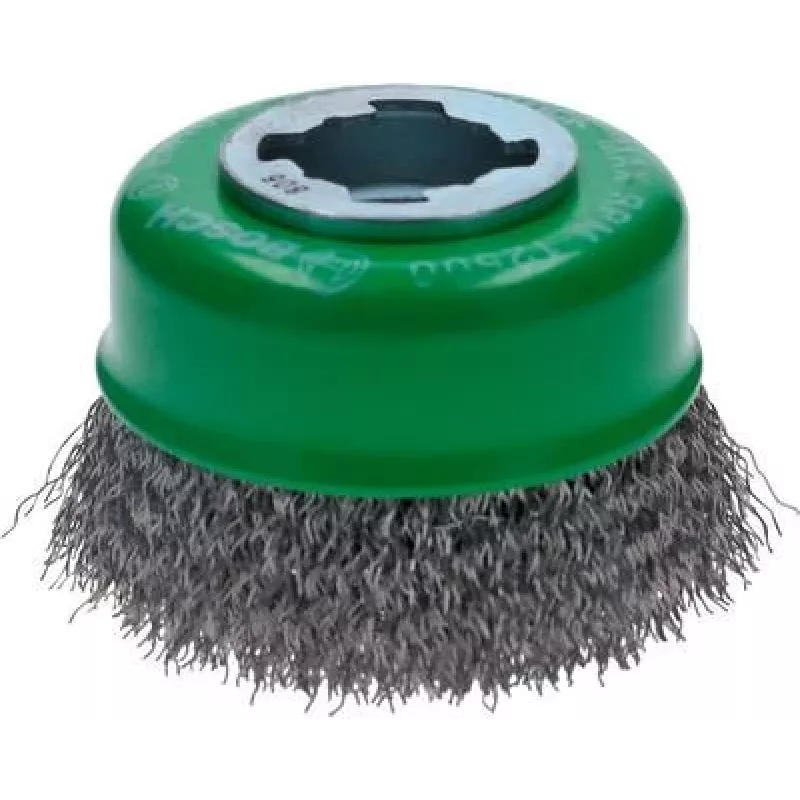Wire cup brush Bosch X-LOCK 75 mm Inox 0.3 mm for angle grinders, model 2608620728
