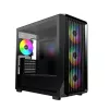 Montech X5M (B) Micro Tower PC case — Micro‑ATX/Mini‑ITX, 3x120mm front, 1x120mm rear, supports ATX PSU, 2x3.5 inch + 4x2.5 inch, Black