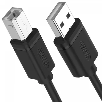 USB 2.0 cable Unitek Y-C420GBK, USB A to USB B, 3 m, black