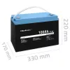 Qoltec 53705 Lithium Iron Phosphate Battery 100 Ah 12.8 V