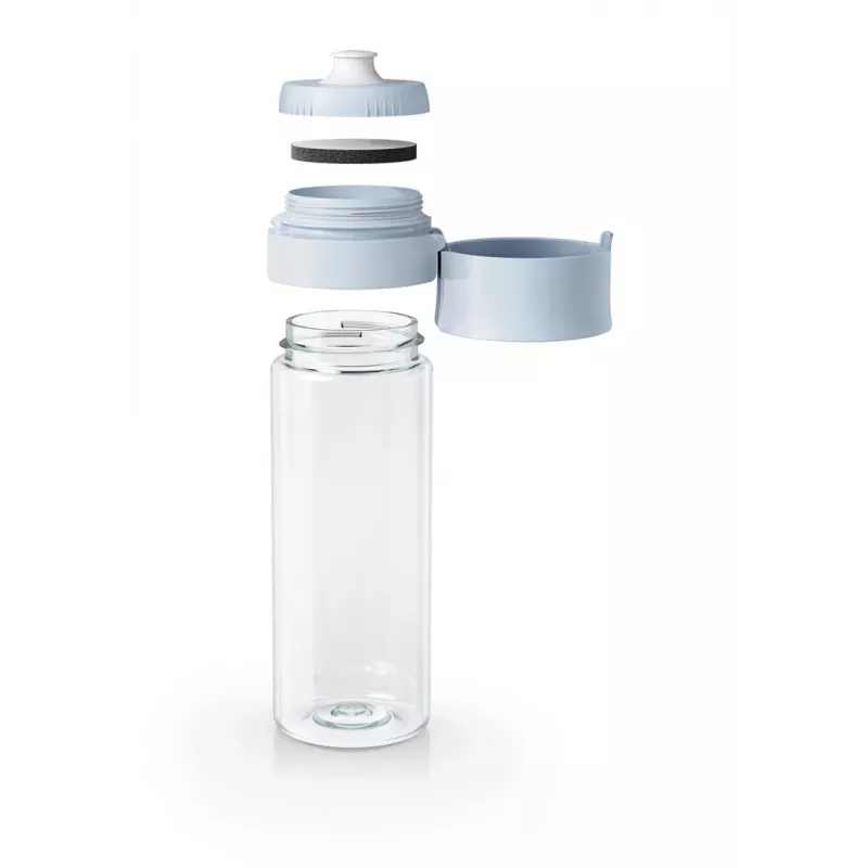 Filtering bottle BRITA Vital Pastel Blue 600 ml with 2 MicroDisc filters, BPA-free, dishwasher-safe