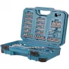 Handwerkzeug-Set E-17980, 231-teilig blau, mit 2 Umschaltknarren, 1/4 und 1/2, Koffer