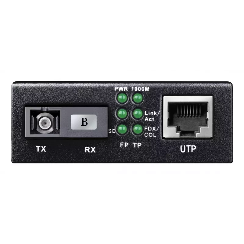 Network media converter Cudy MC100GSB-40B — 1x RJ-45 Gigabit, 1x SC single-mode fiber, 1000 Mbit/s, 40 km, black