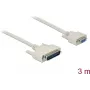 Delock - Cable Serial - DB-25 (M) to DB-9 (M) - 3,0m - Thumbscrews - beige (85525)