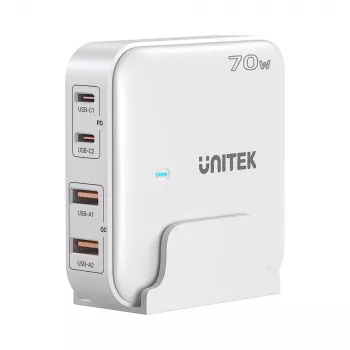 Desk Charger Unitek P1228AWH01-EU 70W 2×USB-A 2×USB-C