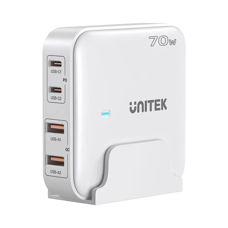 Desk Charger Unitek P1228AWH01-EU 70W 2×USB-A 2×USB-C