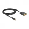 Video cable adapter DeLOCK 83726 Mini DisplayPort to DVI 2m Black