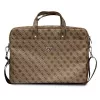 Laptop bag GUESS GUCB15P4TW 16 inch brown Saffiano with 4G triangle logo