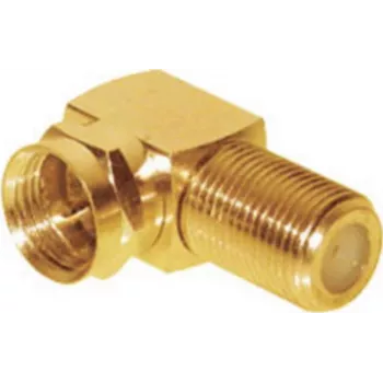 F-connector adapter ShiverPeaks 85210-G, gold-plated coaxial connector adapter