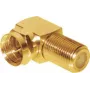 F-connector adapter ShiverPeaks 85210-G, gold-plated coaxial connector adapter