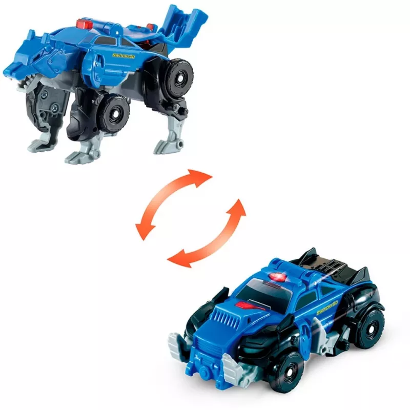 Switch & Go Dinos - OneClick-Mini-Wolf, Play Figurine