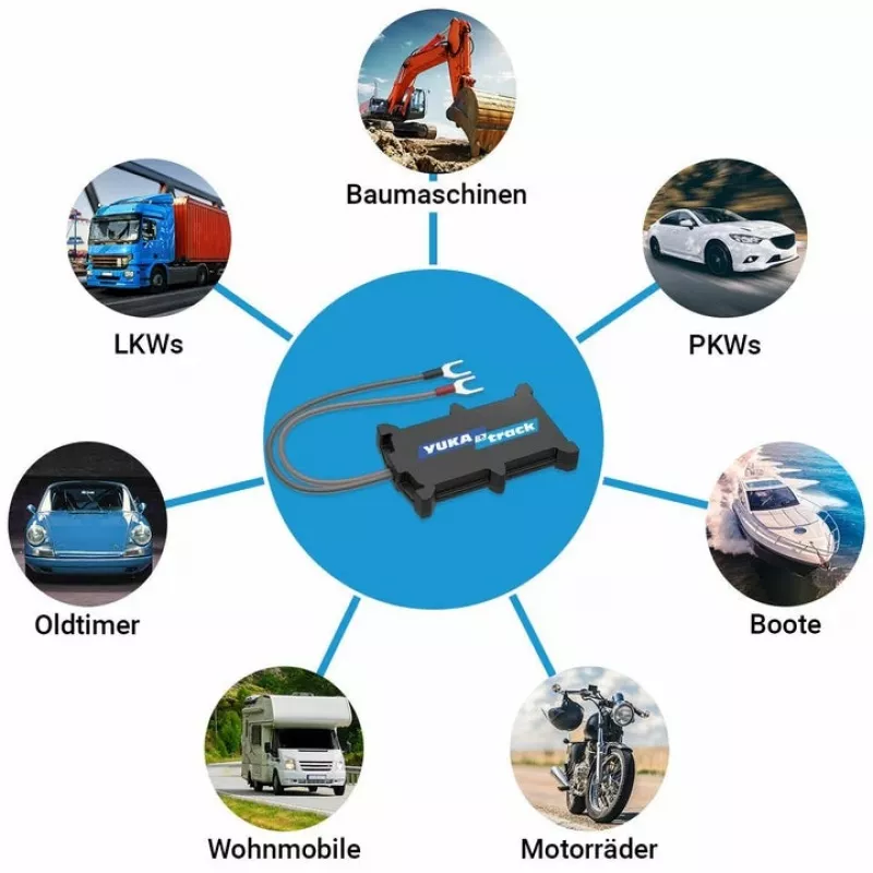 GPS tracker KSIX Yukatrack easyWire — universal GPS tracker, black, 63 g, 92.5×57.6 mm