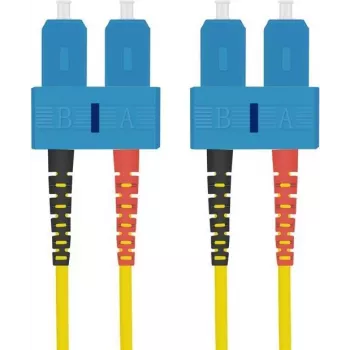 Fiber Optic Patch Cable helos 216666 OS2 9/125µm SC-SC Duplex 0.5 m