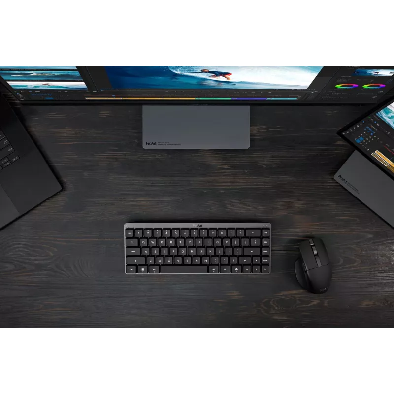 Keyboard ASUS ProArt KD300 65% mechanical RGB, USB + RF Wireless + Bluetooth, Black