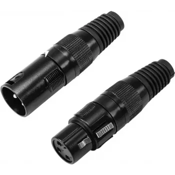 XLR 3-pin connector Omnitronic 30200097 — male/female audio signal connector