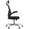 Office chair top e shop DORY SZARY — padded seat, mesh backrest, 650×620 mm, height up to 122 cm