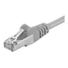 Network cable GOOBAY CAT 5e F/UTP patch cable RJ-45 to RJ-45 10 m Grey