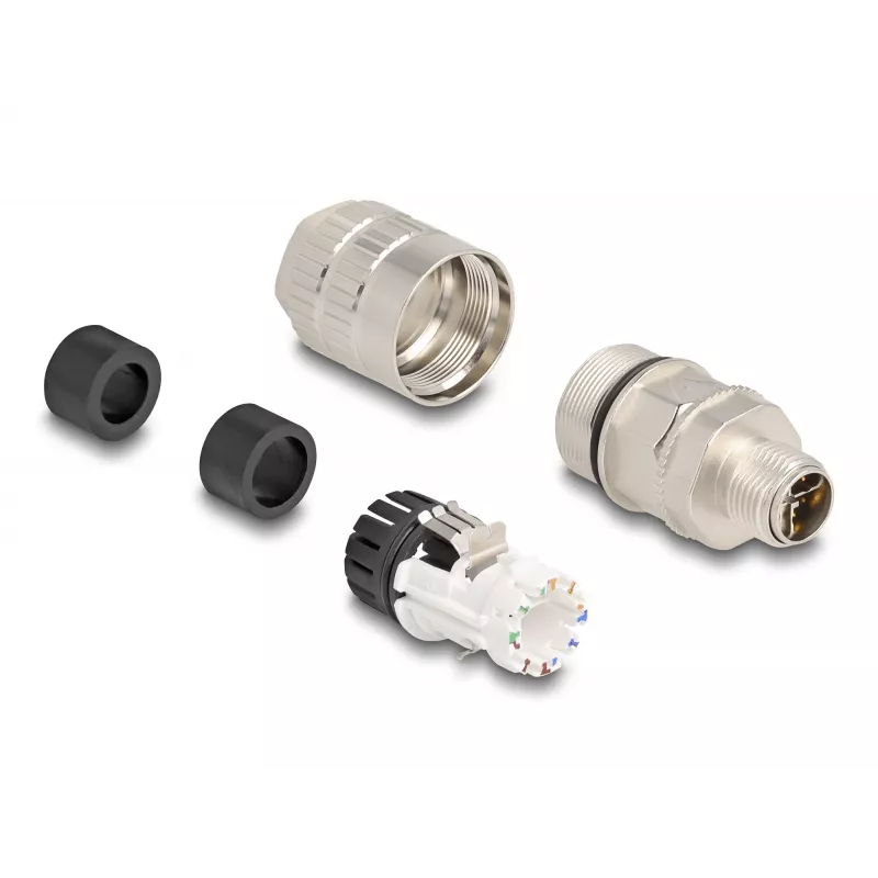 Wire Connector DeLOCK 86032 M12 LSA 2cm Silver