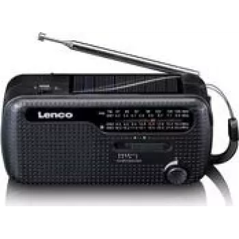 Portable speaker Lenco MCR-113BK Solar black with Bluetooth and FM radio