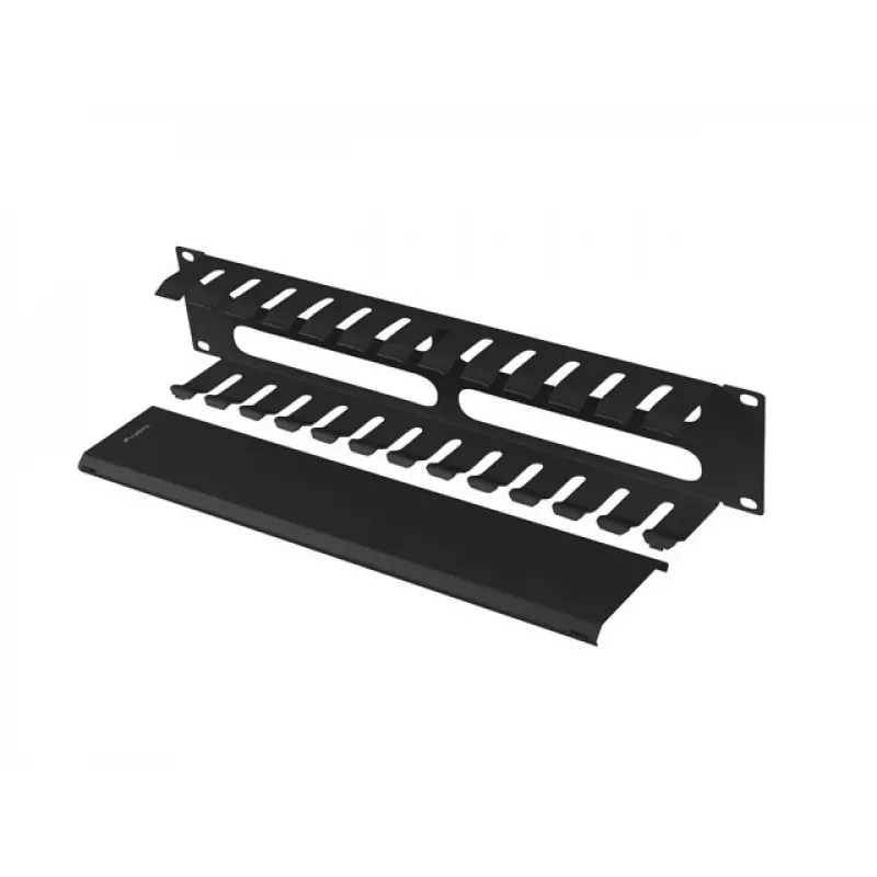 Rack-mount 19 inch 2U Cable Organizer LANBERG AK-1705-B, black