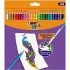 BIC Kids Evolution Illusion erasable pencil crayons 24 colours