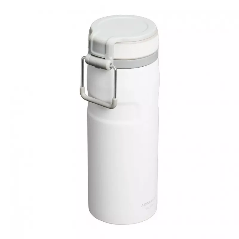 Thermal bottle STANLEY Iceflow Daily usage 470 ml, stainless steel, flip lid, white